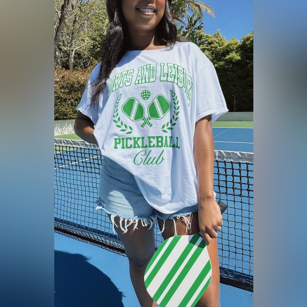 Show Me Your MuMu Pickleball Club Top White and Green